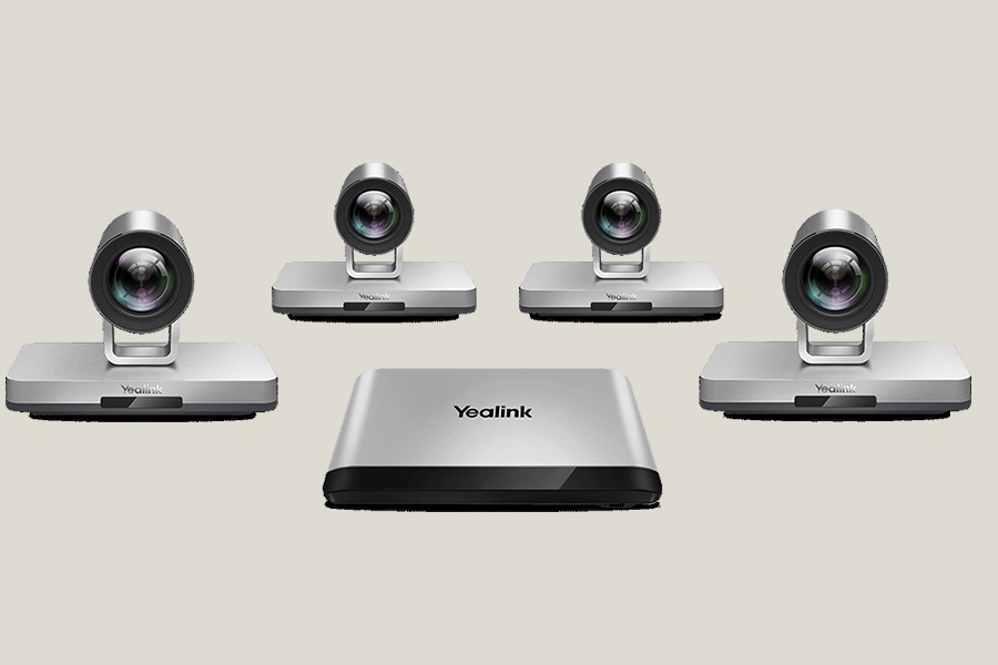 亿联视频会议终端VC880不仅支持第三方摄像机或视频矩阵