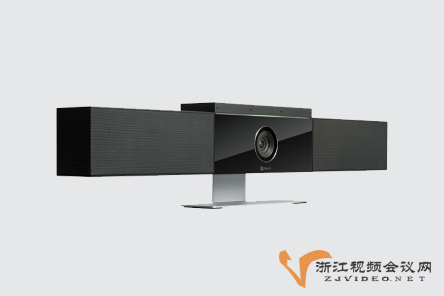 Polycom宝利通Studio 内置摄像机和全向麦克风视频会议一体机正面图