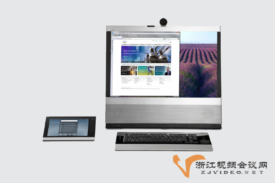 思科 Cisco CTS-EX90-K9 个人桌面高清视频会议终端与3