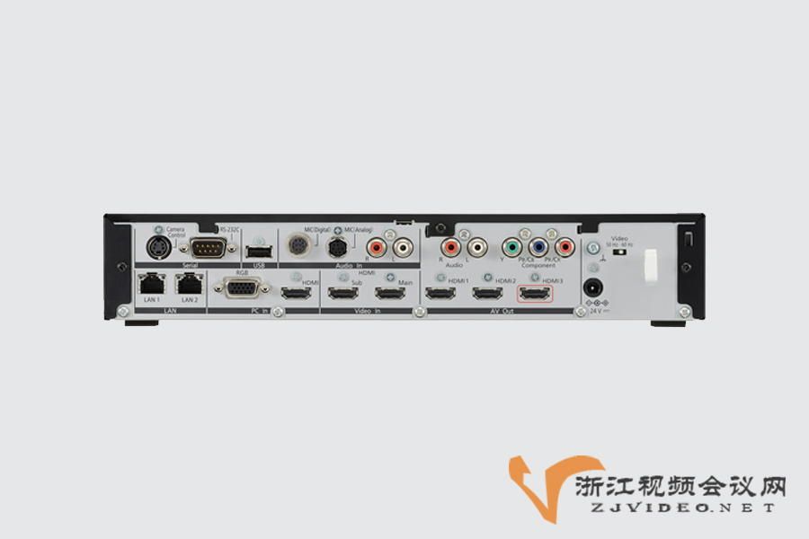 松下视频会议终端KX-VC1600CH接口图