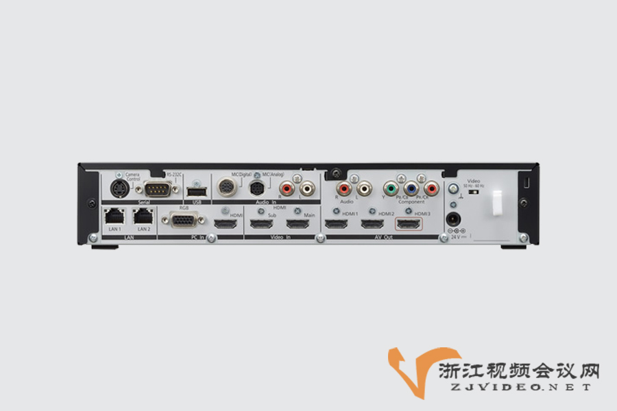 松下高清视频会议终端KX-VC2000CH接口图
