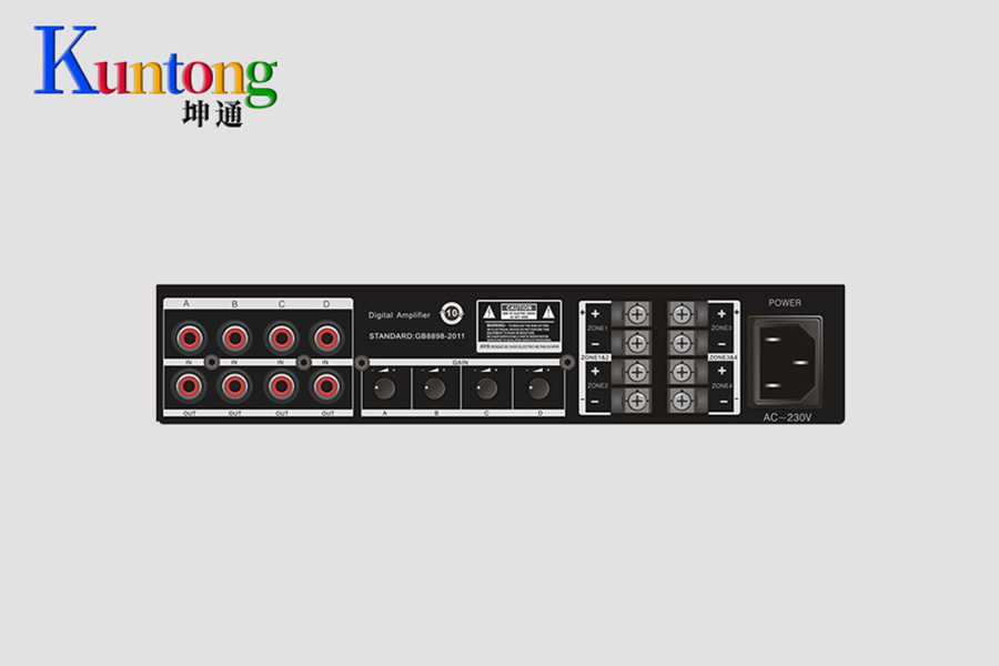 Kuntong坤通KTM-CPA-480 4通道商业多媒体数字功放